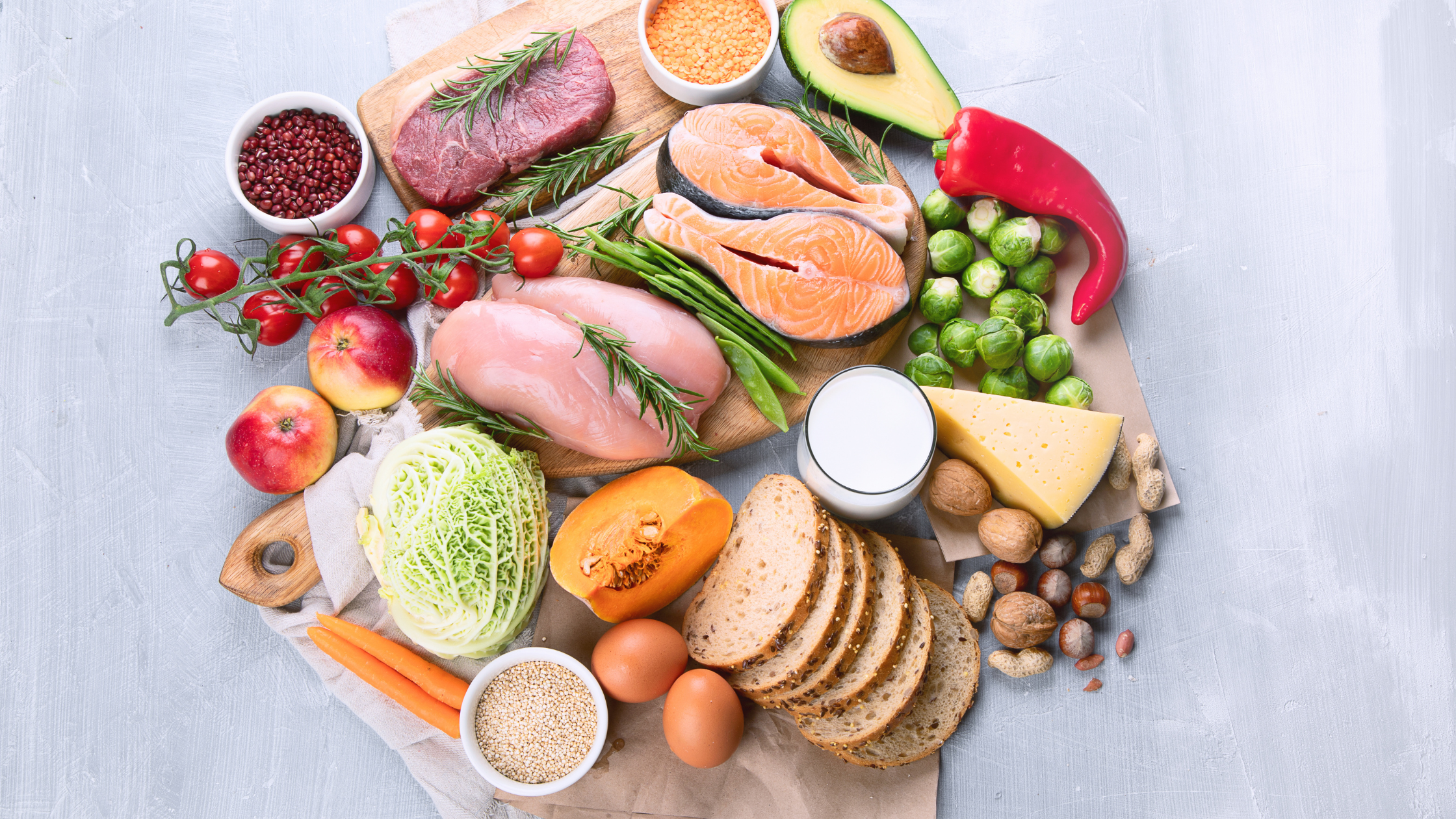 nutrition and osteoporosis plate of healthy foods